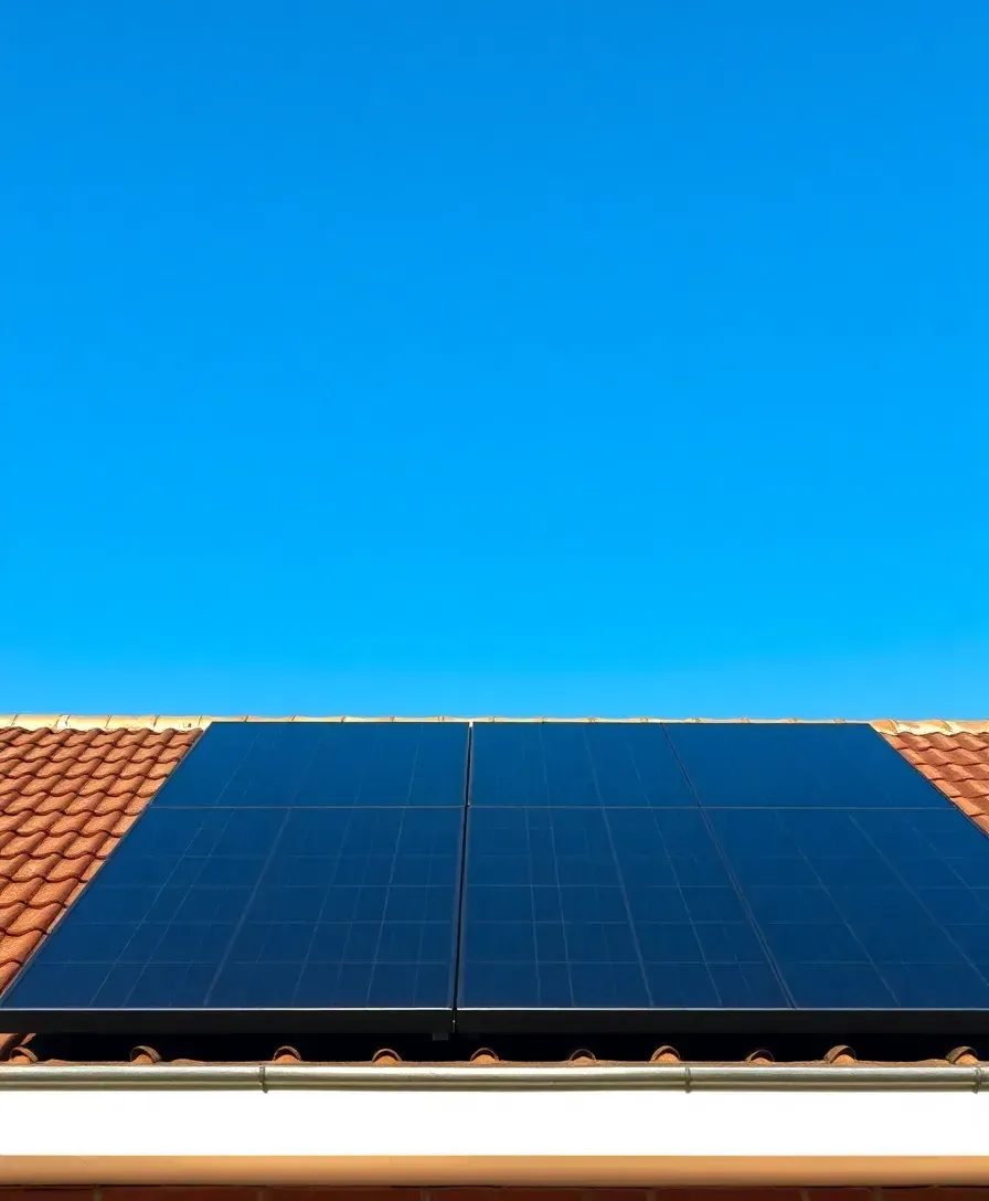 Modern solar panels installed on a UK house roof